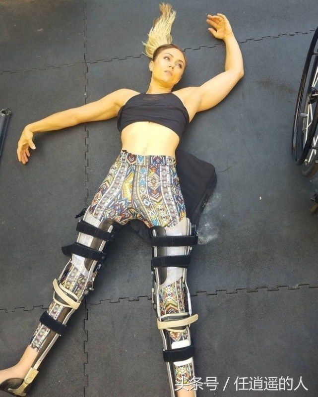 美国美女下半身残疾却依然健身