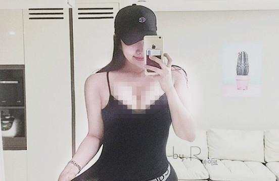 韩过健身达人, 身材大码欧美范, 健身房只能穿男人衣服