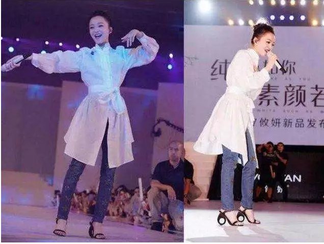 阿娇的恨天高算什么,看张韶涵的“风火轮”那才叫拉风