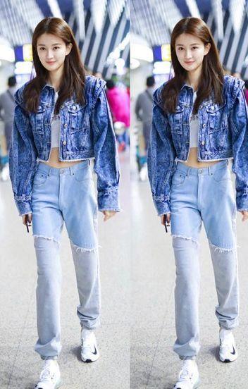 本以为159鞠婧祎身材比例够好，看到170黄金比例的她，我沉默了