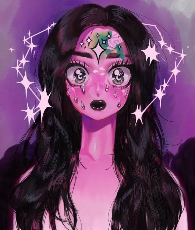 『粉色』一组粉色系动漫少女插画，却不是那么可爱的人物形象！