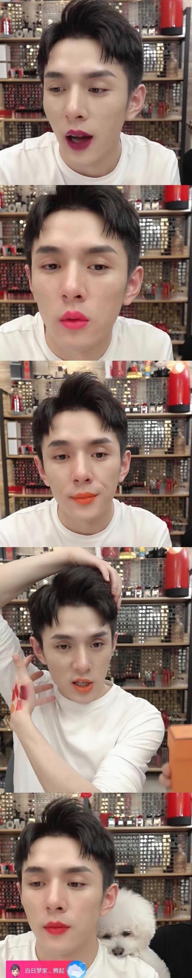  [车祸现场]李佳琦给爱马仕口红试色，试到绝望，表情失控，网友：表情绝了