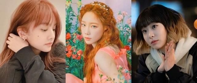  「个性」春天显白发色推荐！泰妍撞色焦糖橘，金多美手刷染展现个性美