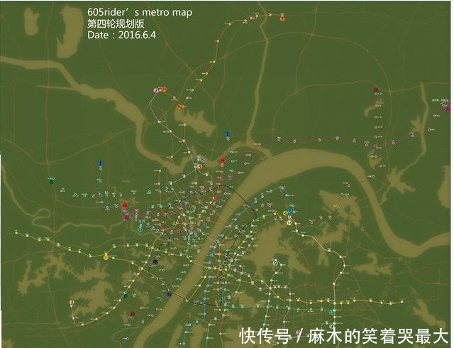 成都重庆上海郑州武汉等多个城市的地铁远景规划图太震撼了