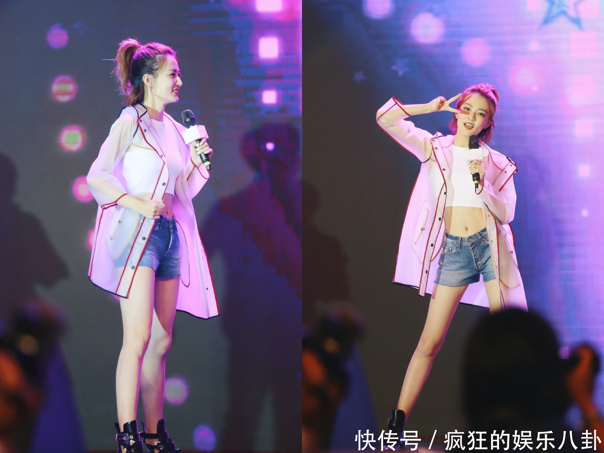 徐璐太胆大了！竟敢把短裙提到腿根，网友：为显腿长呗！