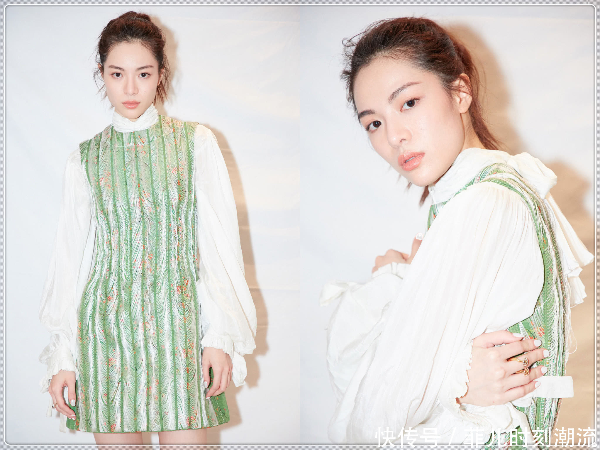 钟楚曦机场秀越来越潮了!阔腿裤都能穿成这样,网友:真服了!