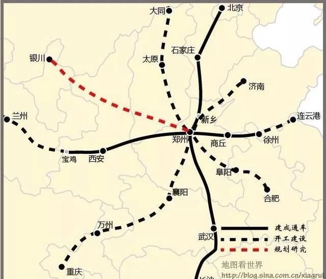  [客运专线]谁是中国最牛逼的高铁“米字型”城市？