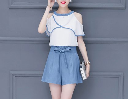 身材矮小女人有福了，7月新出的小个子套装，出门方便还显高洋气