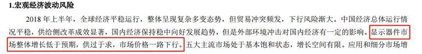 京东方A中报速读：面板价格下行，扣非利润下降75%