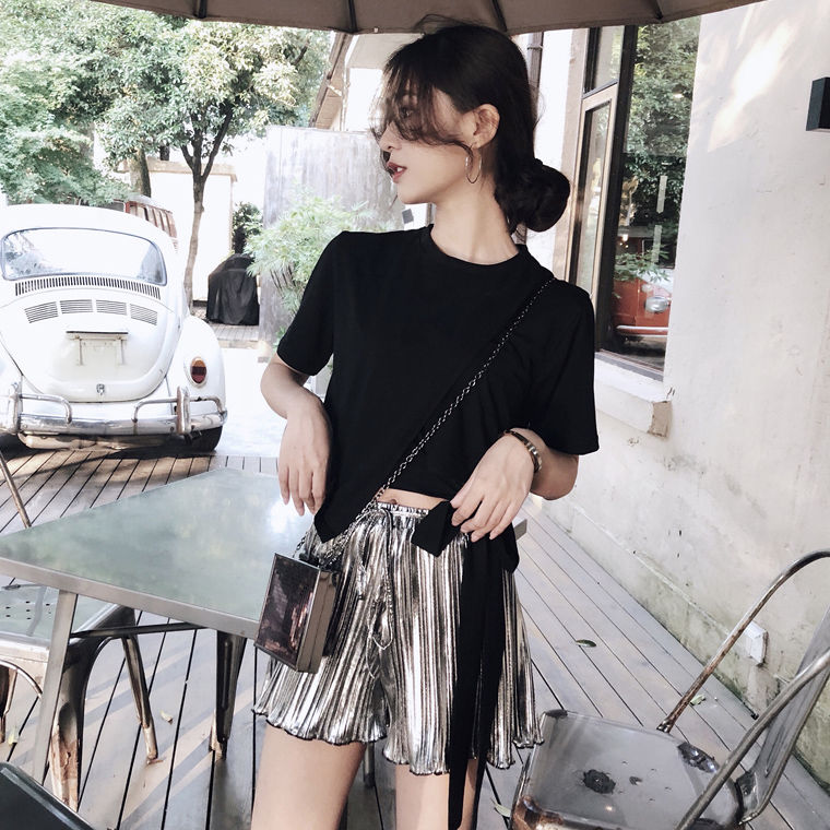 太美了!高腰阔腿短裤套装，超减龄又温婉可人，还有气质女人味