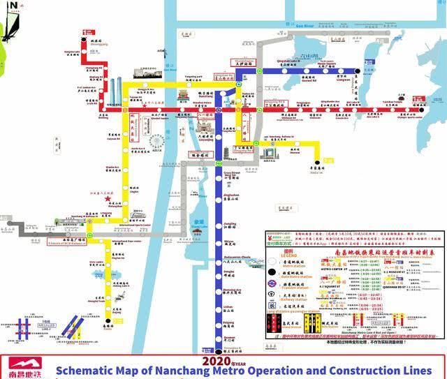  【总长】明年南昌将开通4条地铁线路，线路总长增至128.5千米