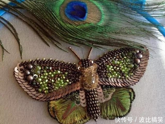 【珠绣胸针】你离小仙女只差一件闪闪的配饰,DIY手工珠绣饰品,附教程