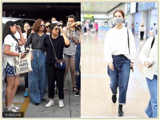 看了刘诗诗的阔腿裤，再看杨丞琳，网友：一个九头身，一个五五分