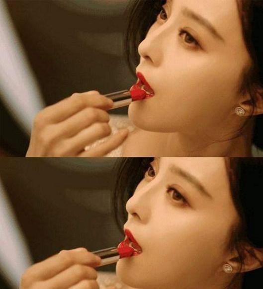 女星涂口红，范冰冰性感，林允高贵，网友：鹿晗，管管你的小心肝