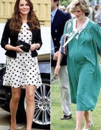 戴安娜王妃孕期和凯特王妃孕期，一位羞涩可爱一位气质满分，婆媳