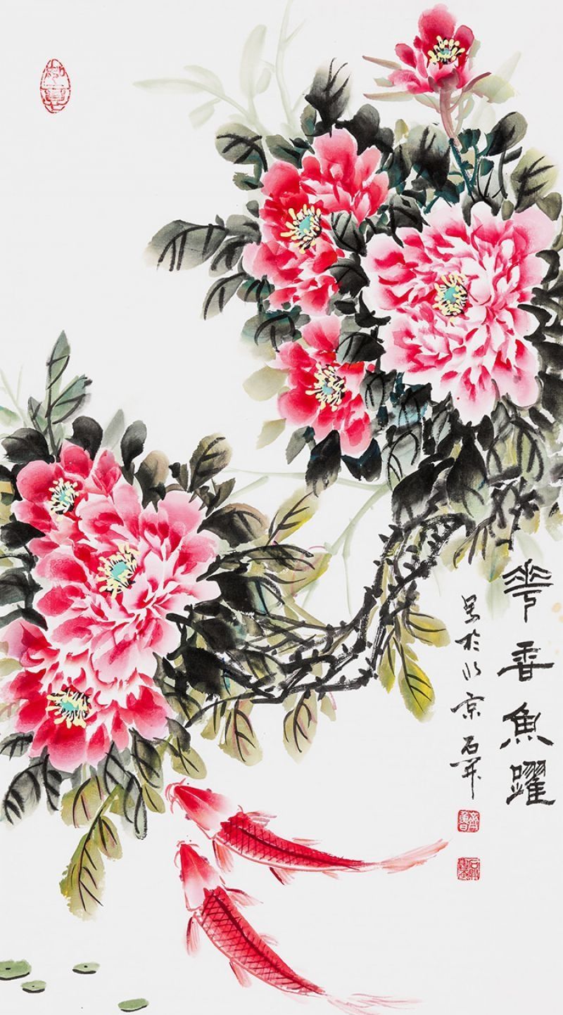 「寓意」一进门看见什么为大吉这几款花鸟字画竟然可以真这么美