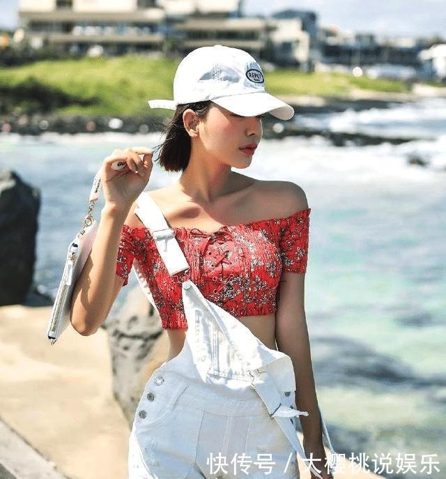  吊带：白色牛仔吊带小姐姐，真的非常仙女呀