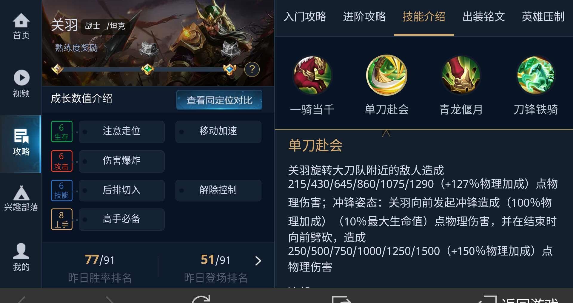  [调整]王者荣耀：只有高手才能掌控的战士英雄，敢单刀赴会一骑当千