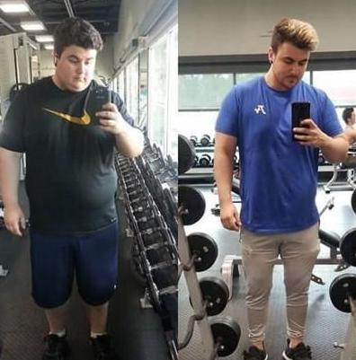 1年半男子从285斤瘦到145斤, 有女朋友后又反弹成臃肿的胖子