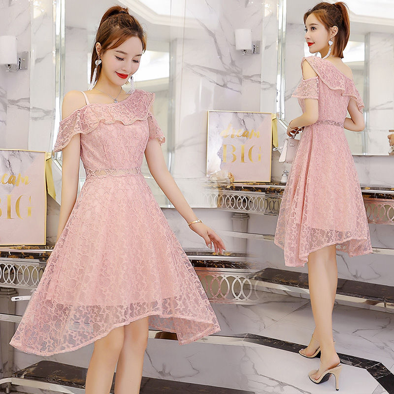 哇，46岁老婆真洋气!蕾丝裙+高跟鞋，参加聚会，美到惊艳全场