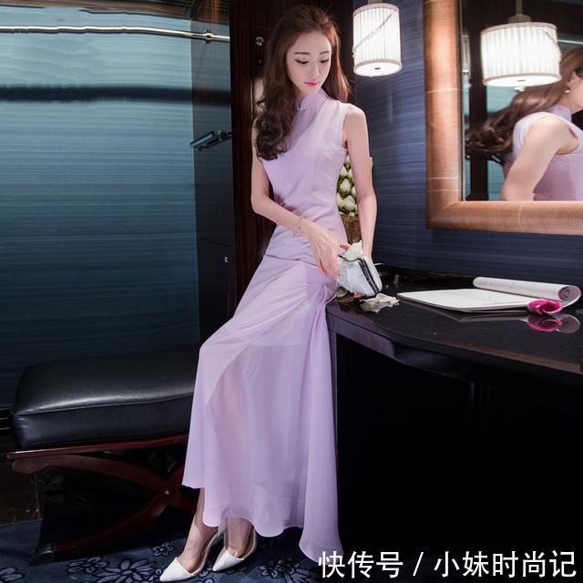 『勾勒』这几款旗袍勾勒曼妙身姿,让你在春光烂漫里美成画