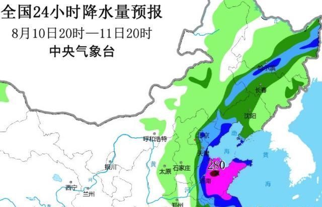 风王利奇马大拐弯结束，长尾云系覆盖华北，山东大暴雨一触即发