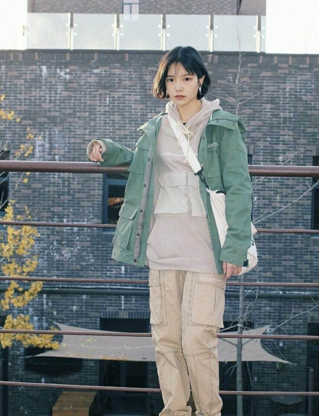 #Look#女生们的工装风Look,狂甩男生好几条街