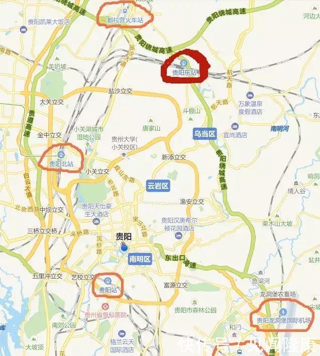 渝贵铁路开通后才发现，贵阳东站在北边！差点走错