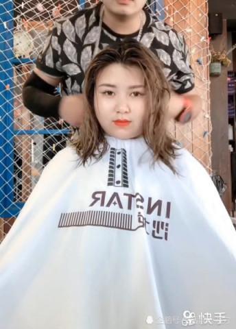 大饼脸女孩剪短发，没想到剪完这么好看 直接开会员