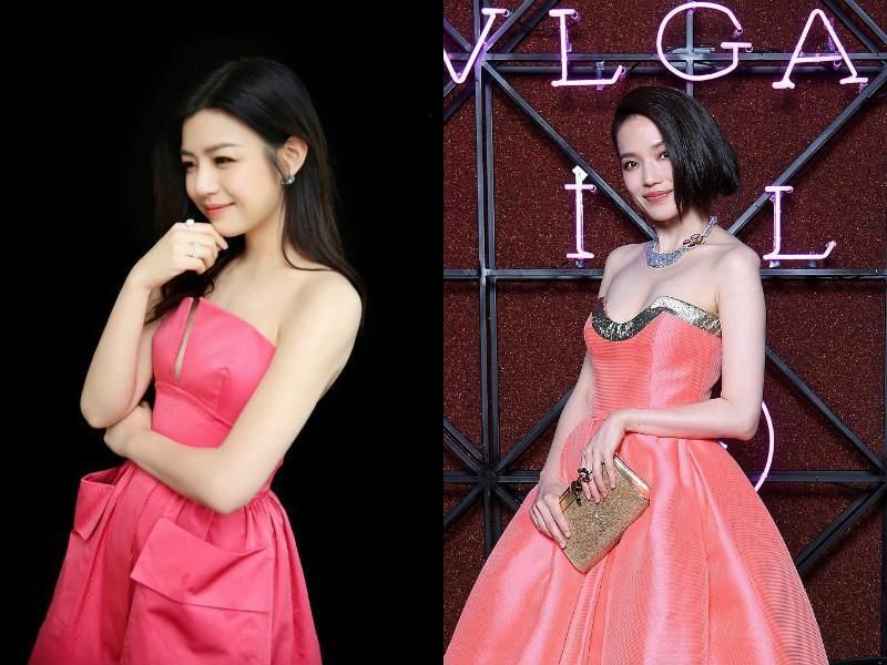 看过舒淇穿小粉裙的万种风情，再看看陈妍希，谁真的惊艳一目了然