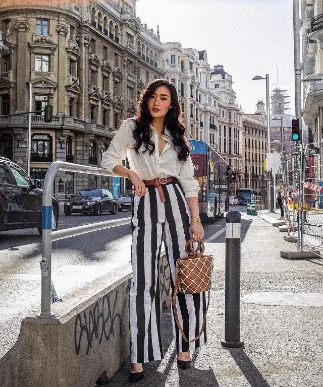 运动鞋■腿粗身高158cm，却靠穿搭增高10cm+！轻熟风的样板教材来了！，史上最省钱亚裔博主