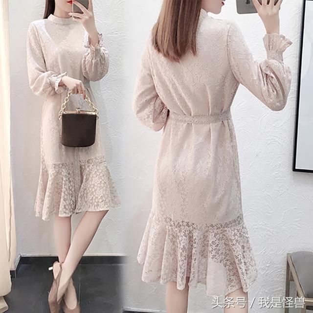 1米58的媳妇，自从穿连衣裙配高跟鞋，女人味十足，高挑迷人