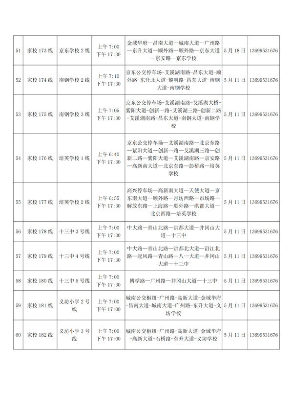  『公交』返校复学在即 南昌公交5月11日起开通第近百条家校专线