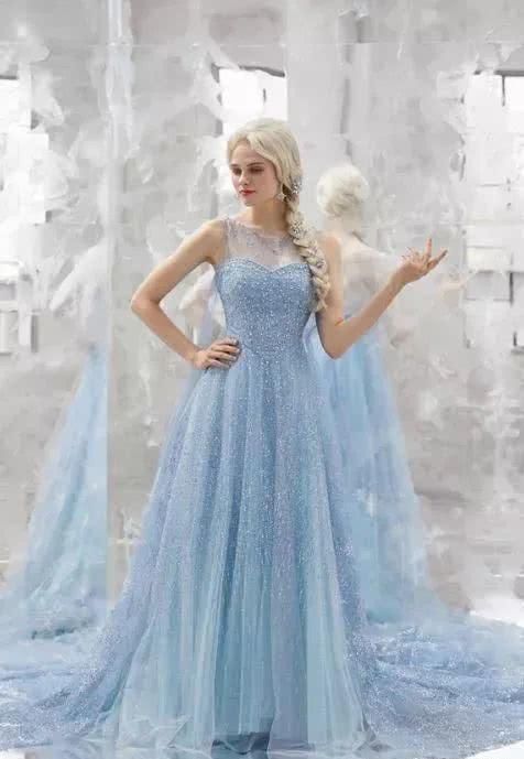  [公主联名]把冰雪奇缘做成婚纱！这些迪士尼公主穿的婚纱裙也太好看了！