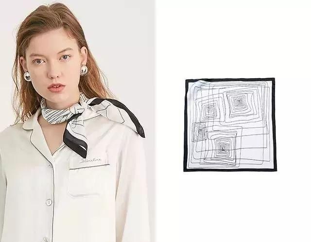 一条丝巾，拯救你无聊的穿搭