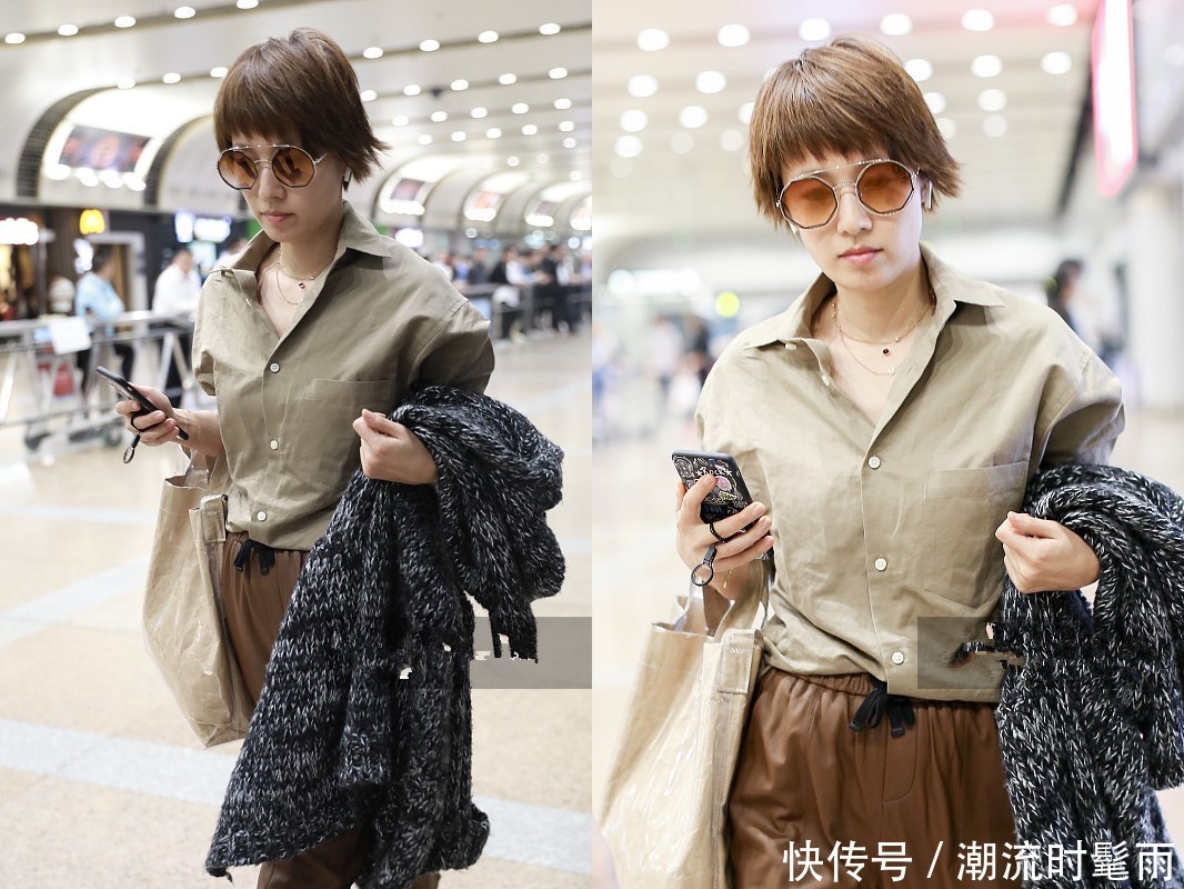 马伊琍不过是穿了件粉色T恤，一下子就嫩回24岁，文章也太赚了！