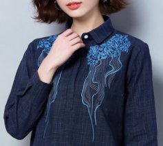 35-45岁女人的最佳穿搭，棉麻衬衫+小脚裤，时尚又减龄