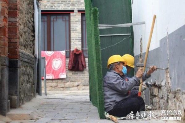  【传统】济南王府池子街施行立面改造，传统北方民具风貌将重现