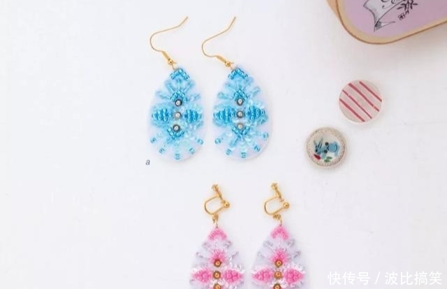 【珠绣胸针】你离小仙女只差一件闪闪的配饰,DIY手工珠绣饰品,附教程
