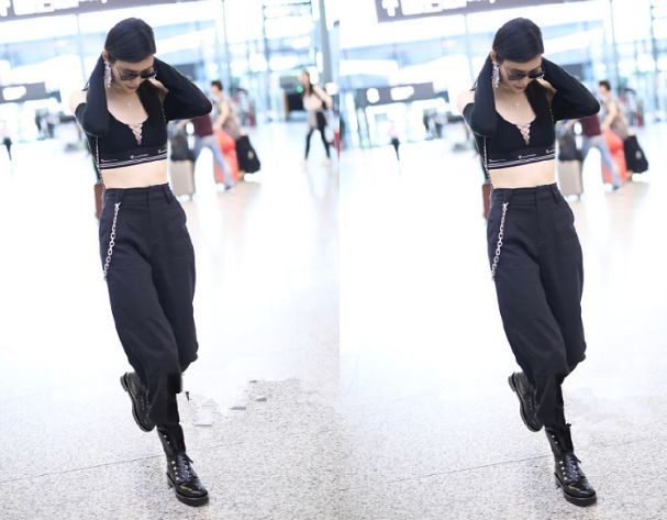 29岁奚梦瑶胆真大！穿露脐装秀细腰，网友：难怪何猷君看上她