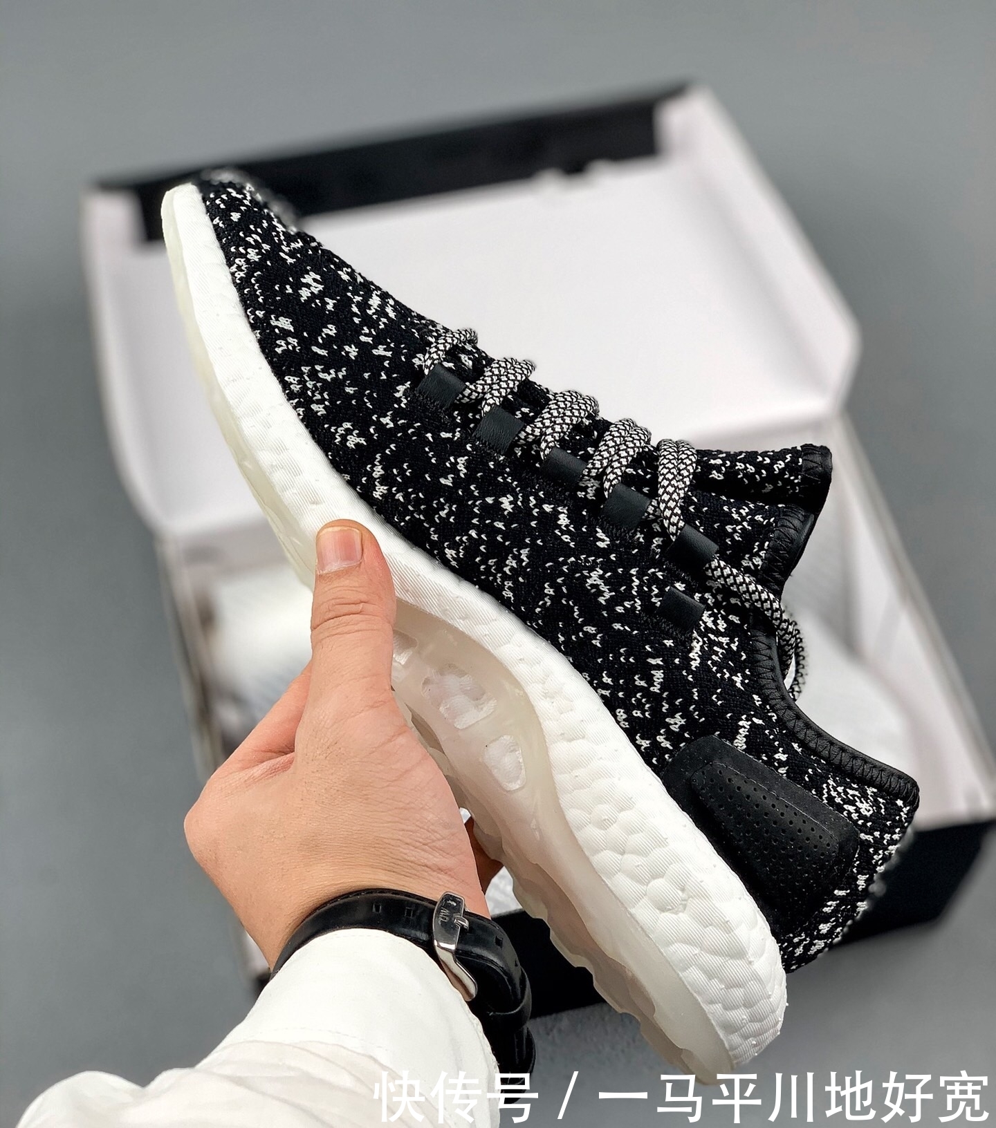 #夜光#Adidas Pure BOOST 爆米花 白?花雪?夜光水母