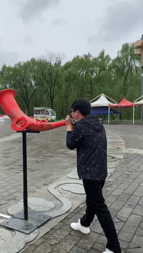  [压力]楼观“喊泉”明日开喊，快来释放你的小宇宙~