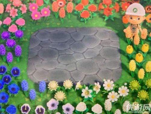 『花色』动物之森全花色花圃建造方法 动物之森全花色花圃花色位置