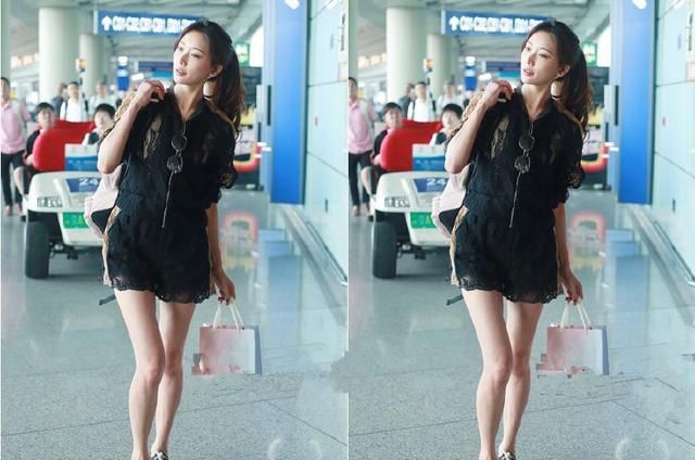 当44岁林志玲穿上短裤，网友：终于见识了粉嫩膝盖，娶到她有福了