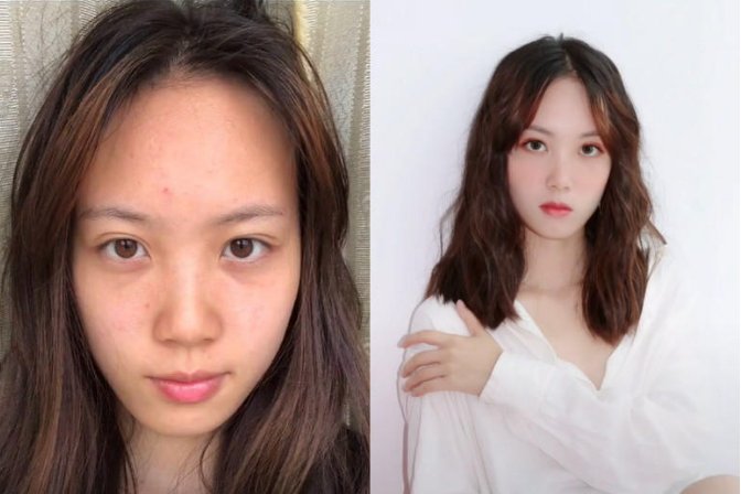 路人改造:女人化妆前后对比，不化妆都不知道自己可以这么美