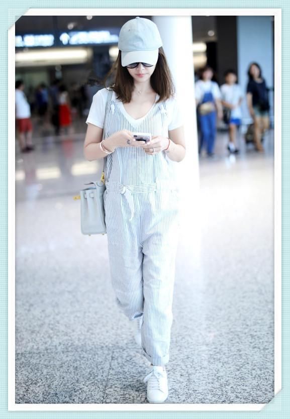 林心如嫩起来无人能及！不过穿条背带裤，就连欧阳娜娜都自愧不如