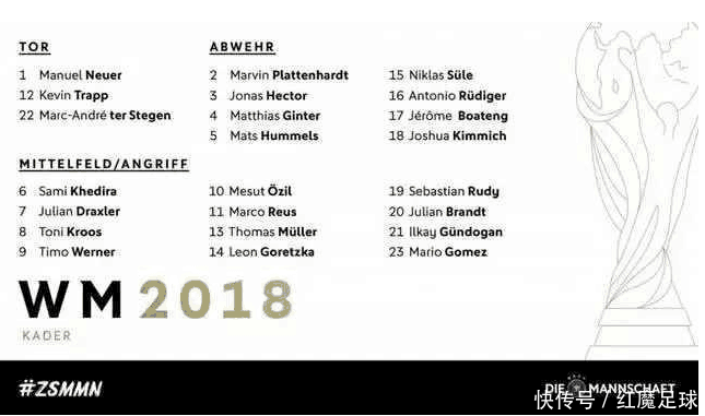 世界杯德国有多强? 萨内落选, 每个位置替补都