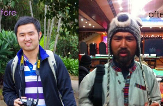 有一种毁容叫去西藏，进藏前：高配韩商言，进藏后：黑化哮天犬？