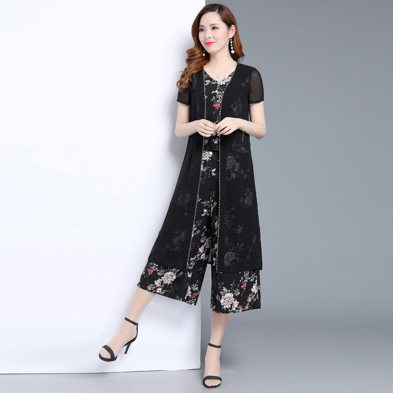 小个子女人建议试下这阔腿套装，一米五也能穿出一米八的气场