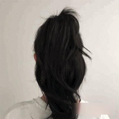 真头发做大丸子头一分钟够用了!